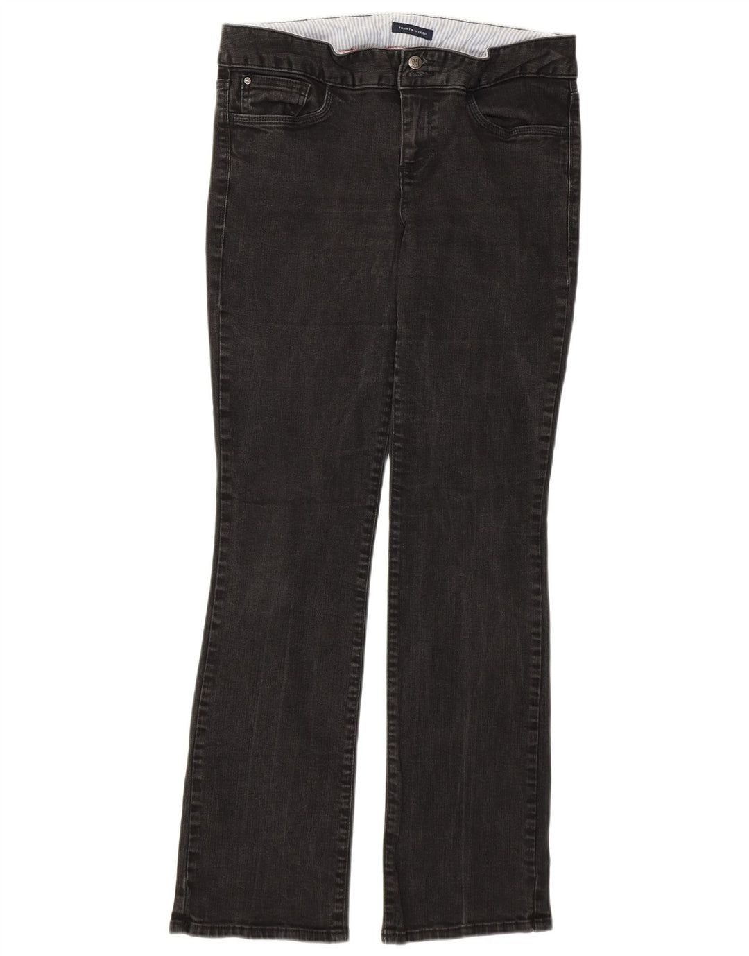 Tommy Hilfiger Γυναικεία Bootcut Jeans US 10 Large W32 L30 Γκρι βαμβακερό
