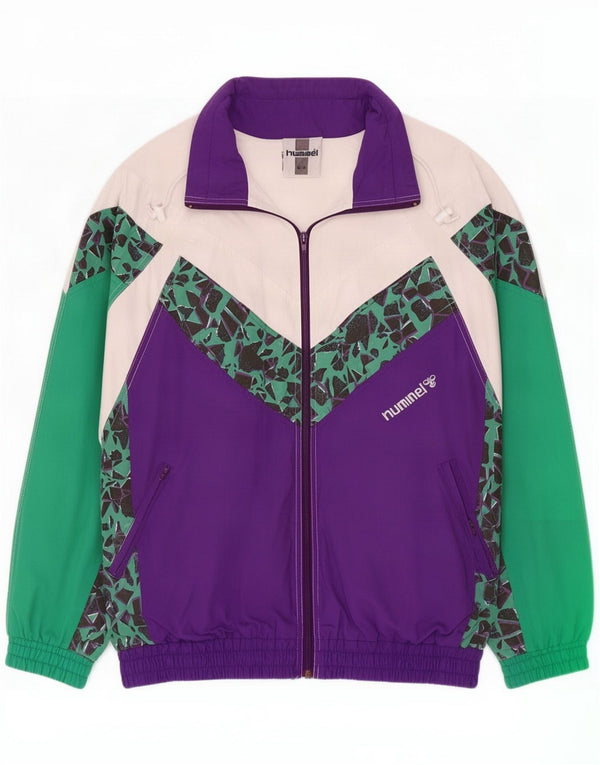 Hummel Mens Tracksuit Top Jacket UK 40 Medium Multicoloured Colourblock