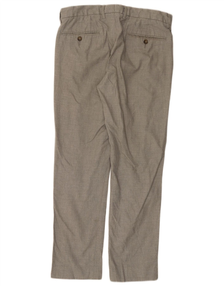 J. CREW Ανδρικό BOWERY Παντελόνι Chino ίσιο W31 L30 Γκρι βαμβακερό