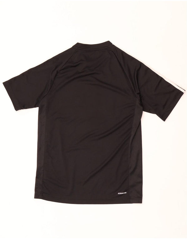 Ανδρικό γραφικό T-shirt Adidas Aeroready Top Μικρό Μαύρο Πολυεστέρα