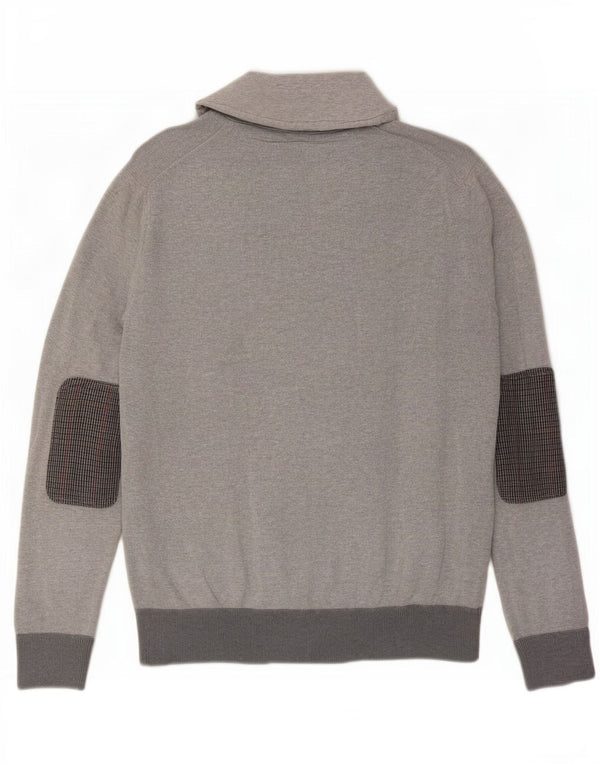Tommy Hilfiger Boys Shawl Neck Jumper πουλόβερ 15-16 ετών XL Γκρι βαμβακερό