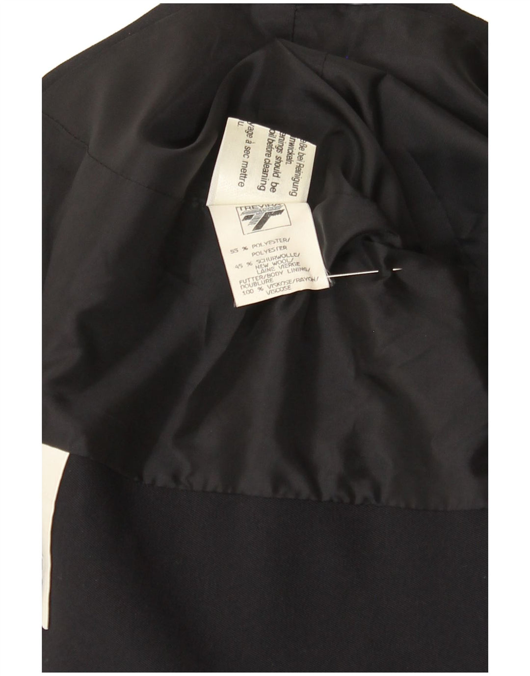 Trevira Γυναικείο Μπλέιζερ Διπλό Μπουφάν UK 16 Large Navy Blue
