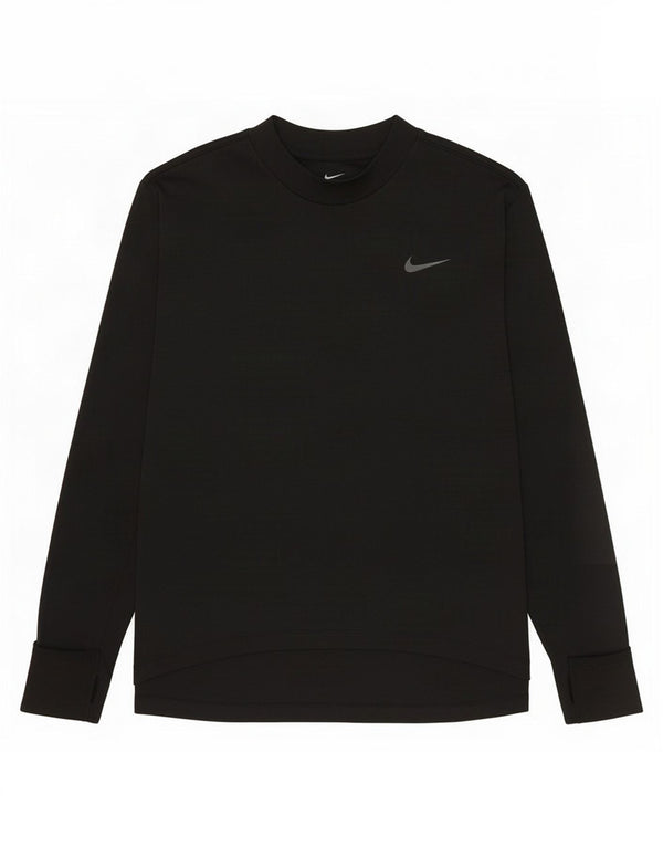 Nike γυναικείο μπλουζάκι Dri Fit Μακρυμάνικο UK 16 Large Μαύρο