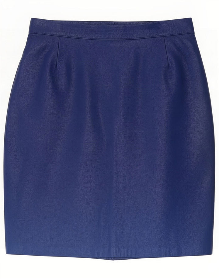 Γυναικεία δερμάτινη φούστα Vintage Small W26 Blue