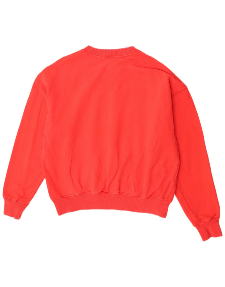 Superdry Γυναικείο Φούτερ μεγάλου μεγέθους Jumper UK 14 μεγάλο κόκκινο βαμβακερό