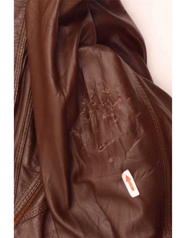 Roger Kent Ανδρικό Δερμάτινο Μπουφάν UK 40 Large Brown
