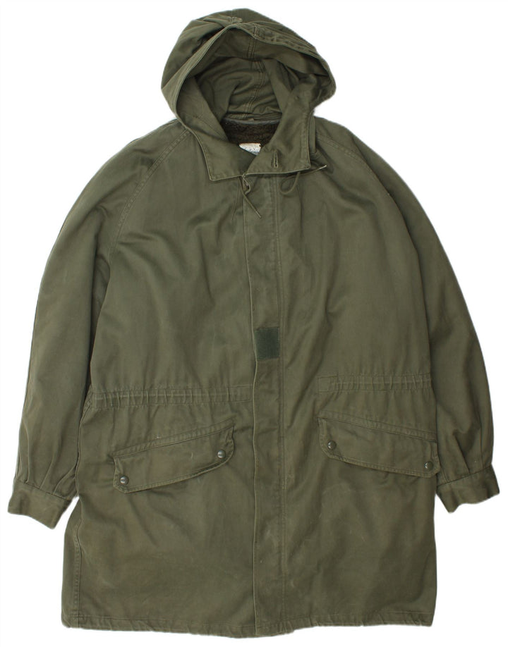 Vintage Ανδρικό μπουφάν Parka με κουκούλα UK 40 Large Green