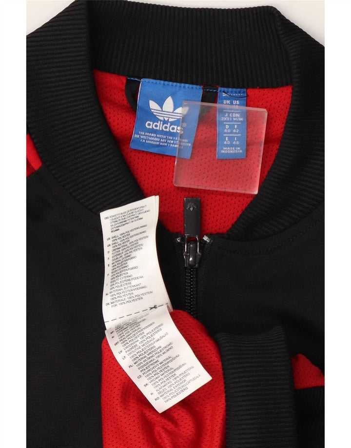 Γυναικεία αθλητική φόρμα Adidas Top Jacket UK 14 Large Black Colourblock Polyester