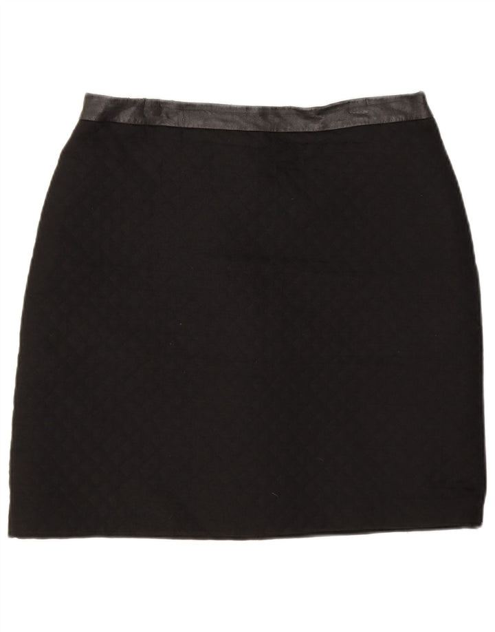 Marks & Spencer Γυναικεία Μίνι Φούστα UK 12 Medium W30 Black Argyle/Diamond