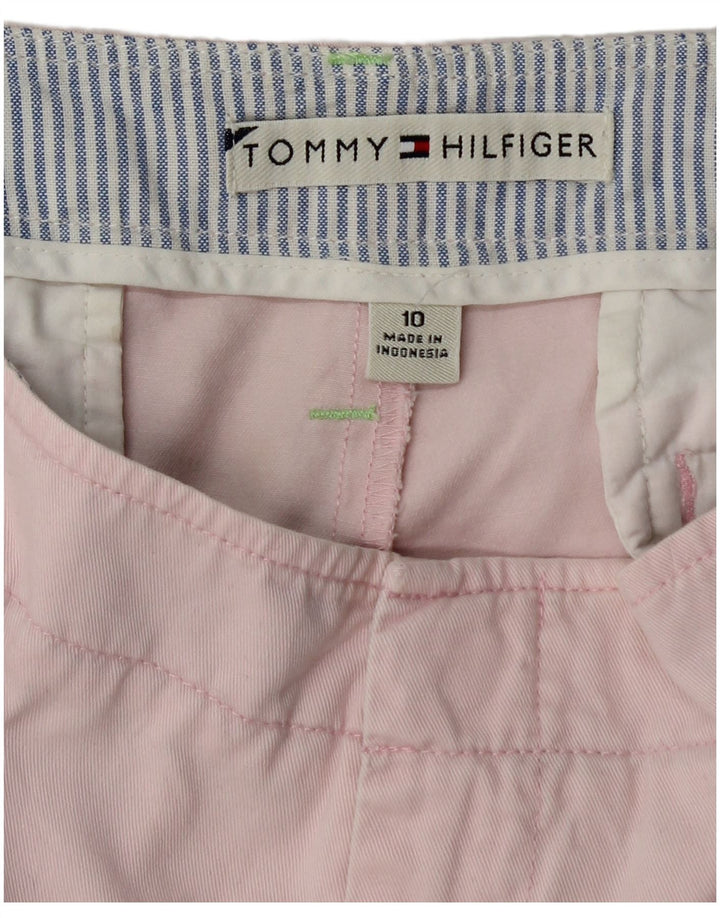 TOMMY HILFIGER Γυναικείο σορτς Chino US 10 Μεγάλο W32 Ροζ βαμβακερό