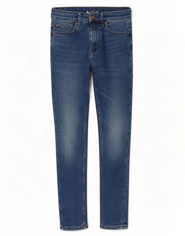 Marks & Spencer Γυναικεία Skinny Jeans UK 8 Small W28 L26 Blue Cotton