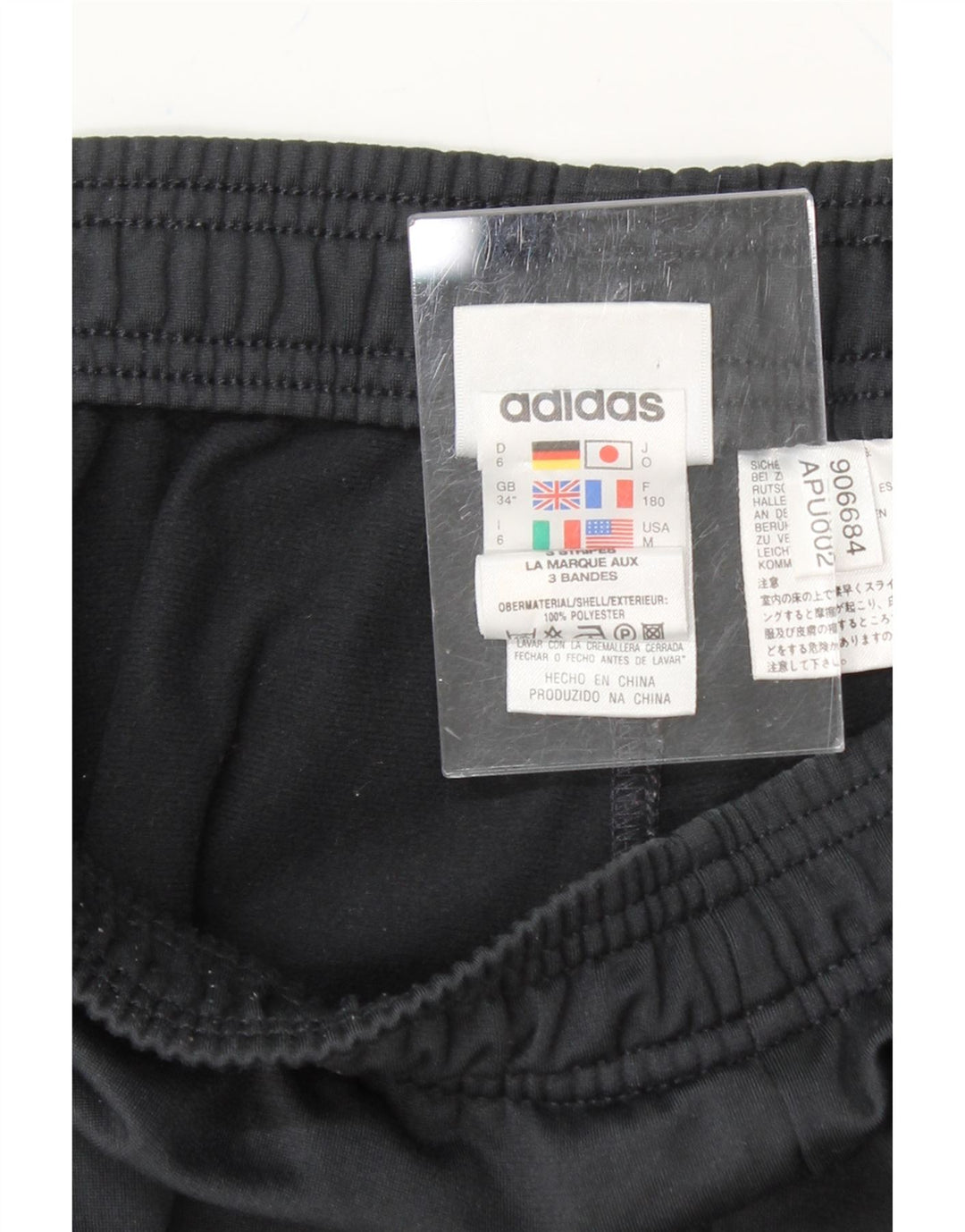 ADIDAS Mens Tracksuit Trousers Large Navy Blue Polyester Vintage Adidas and Second-Hand Adidas from Messina Hembry 