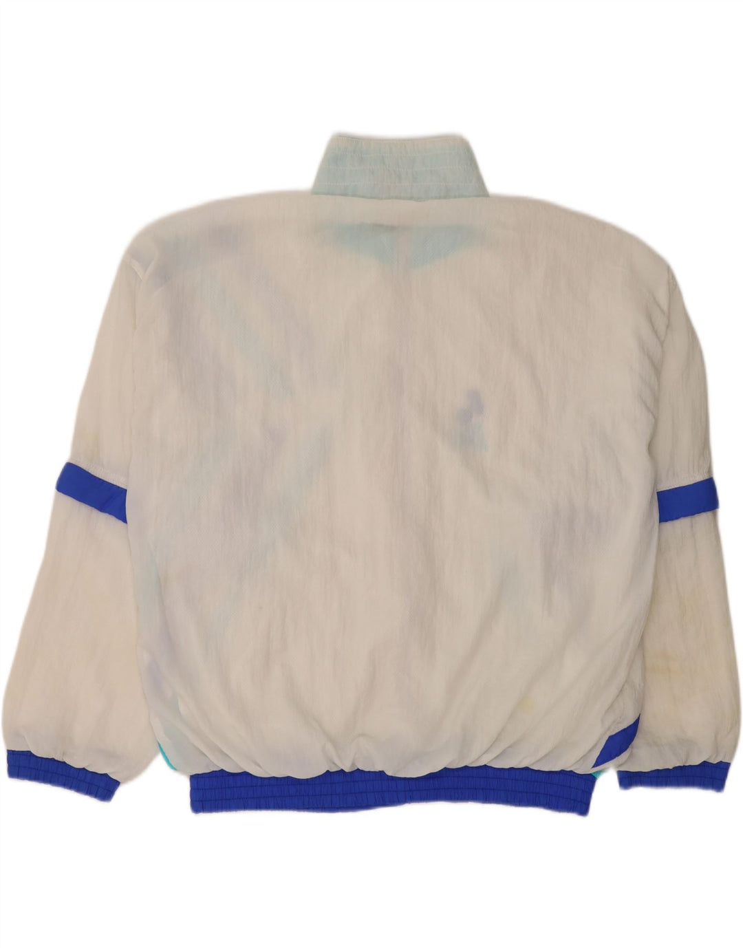 Vintage γυναικεία αθλητική φόρμα Top Jacket UK 14 Medium White Colourblock