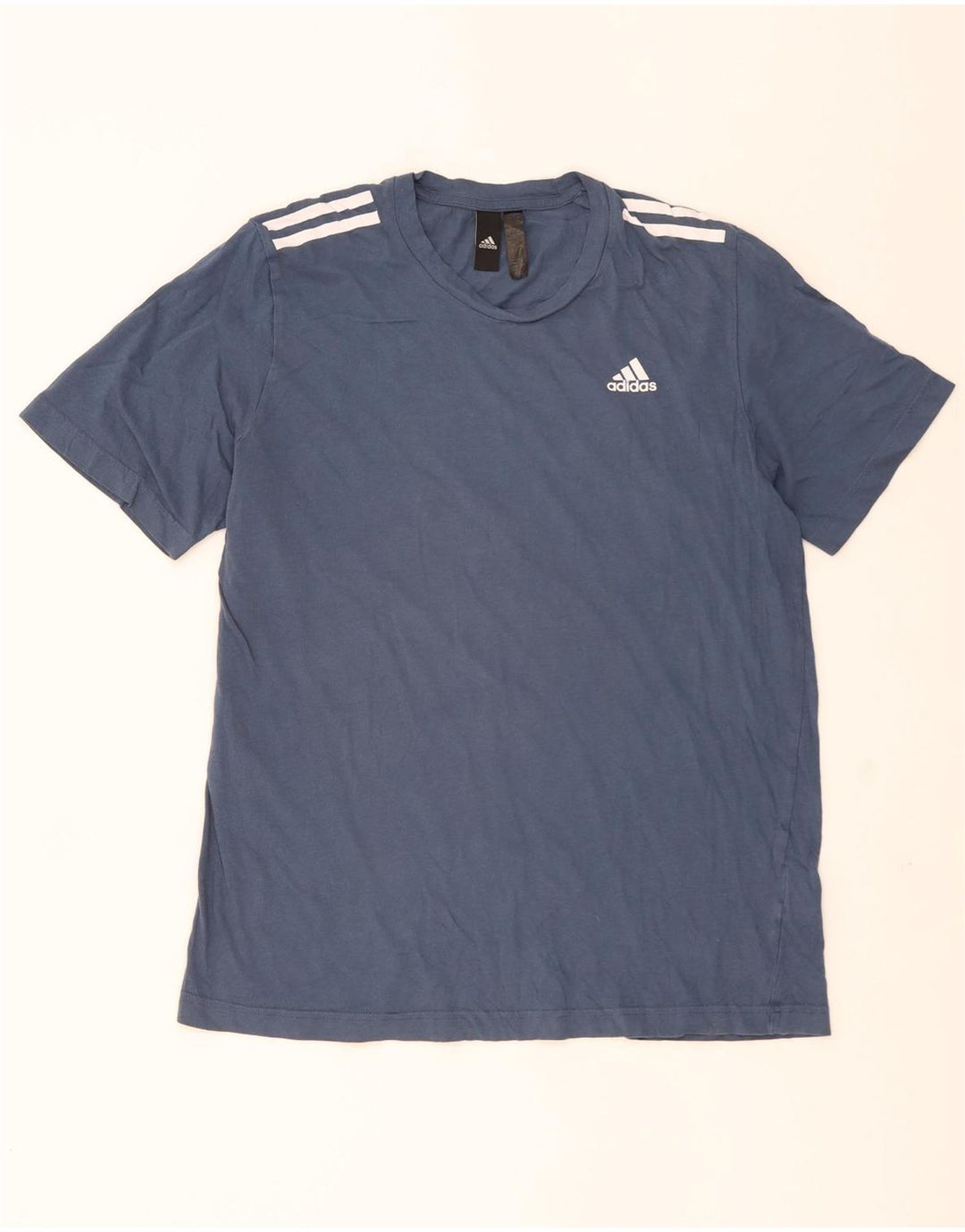 Ανδρικό T-Shirt Adidas Top από μεσαίο μπλε βαμβακερό