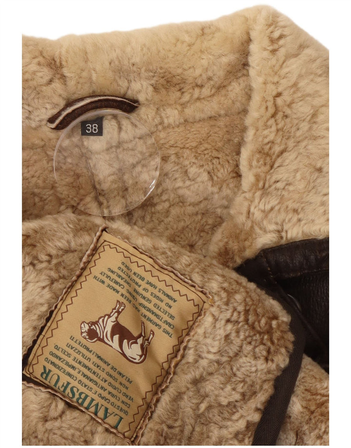 Vintage Γυναικείο Shearling Coat EU 38 Medium Brown Sheepskin