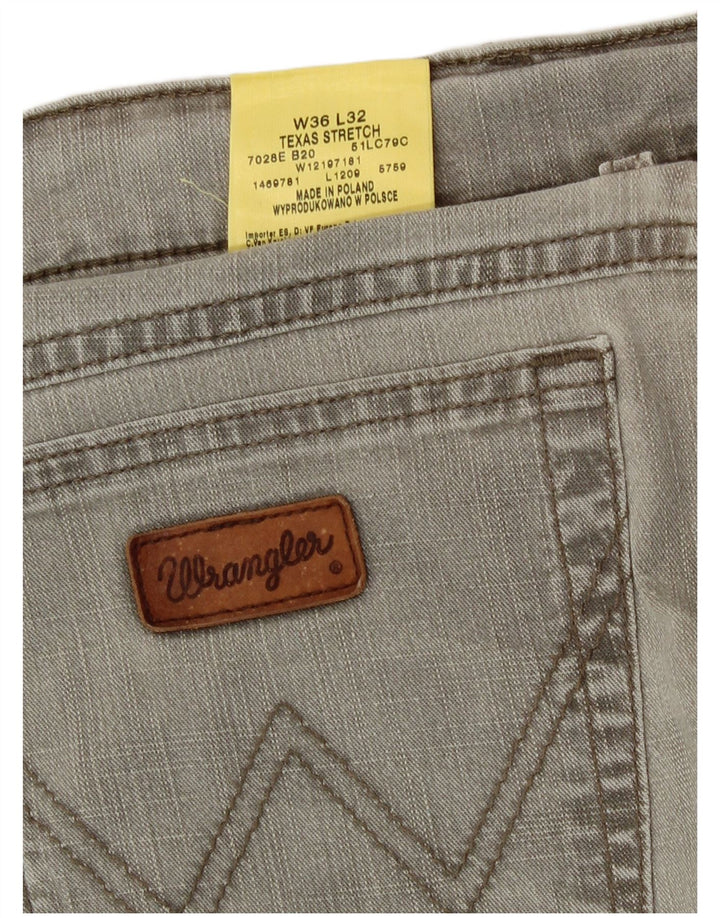 Ανδρικό τζιν ίσιο Wrangler Texas Stretch W36 L32 Γκρι βαμβακερό