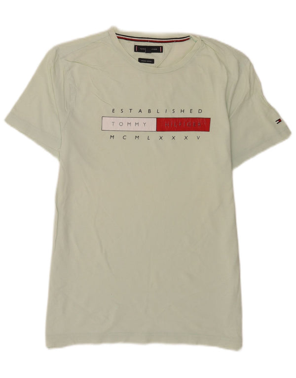 Ανδρικό γραφικό T-Shirt Tommy Hilfiger Top Μεσαίο πράσινο βαμβακερό