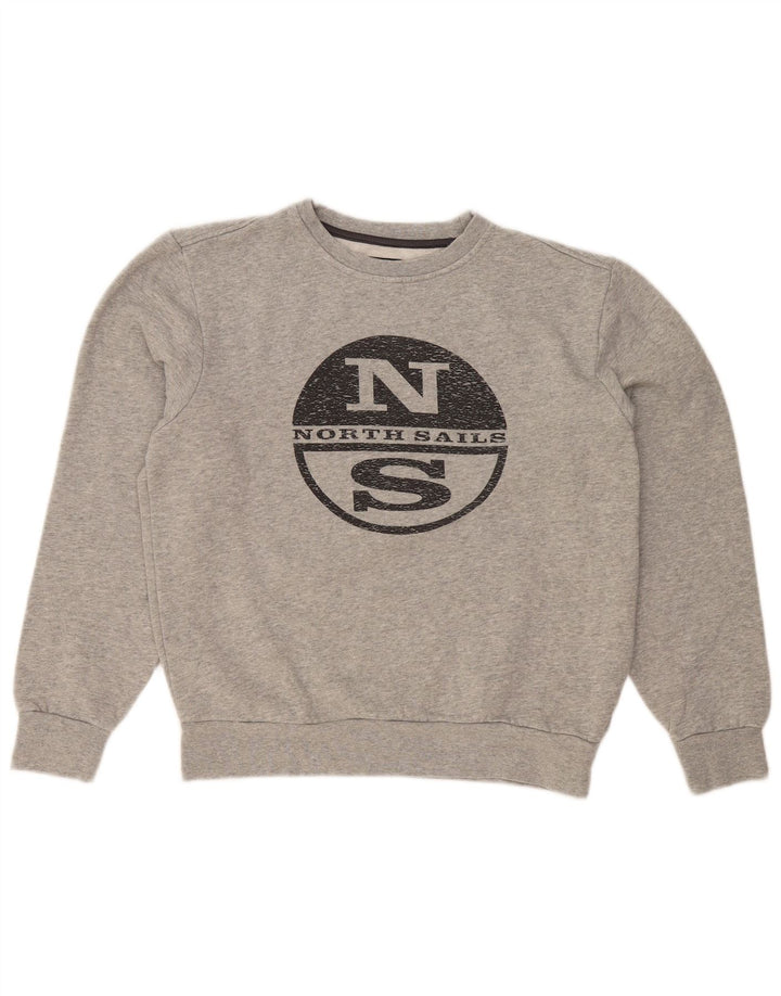 Γυναικεία γραφική φούτερ NORTH SAILS Jumper UK 14 Medium Grey Flecked