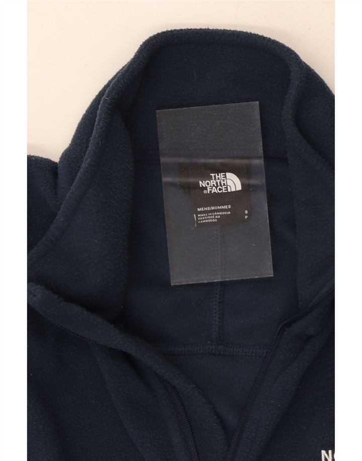 THE NORTH FACE Ανδρικό φερμουάρ Fleece Jumper Μικρό Navy Blue Polyester