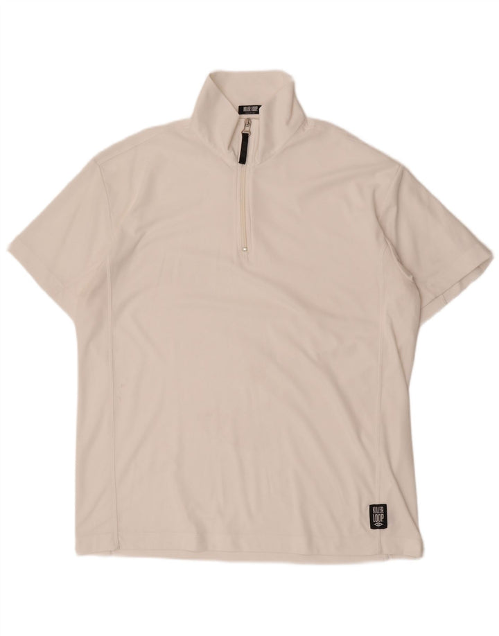 Ανδρικό T-shirt με φερμουάρ Killer Loop Top XL λευκό πολυεστέρα