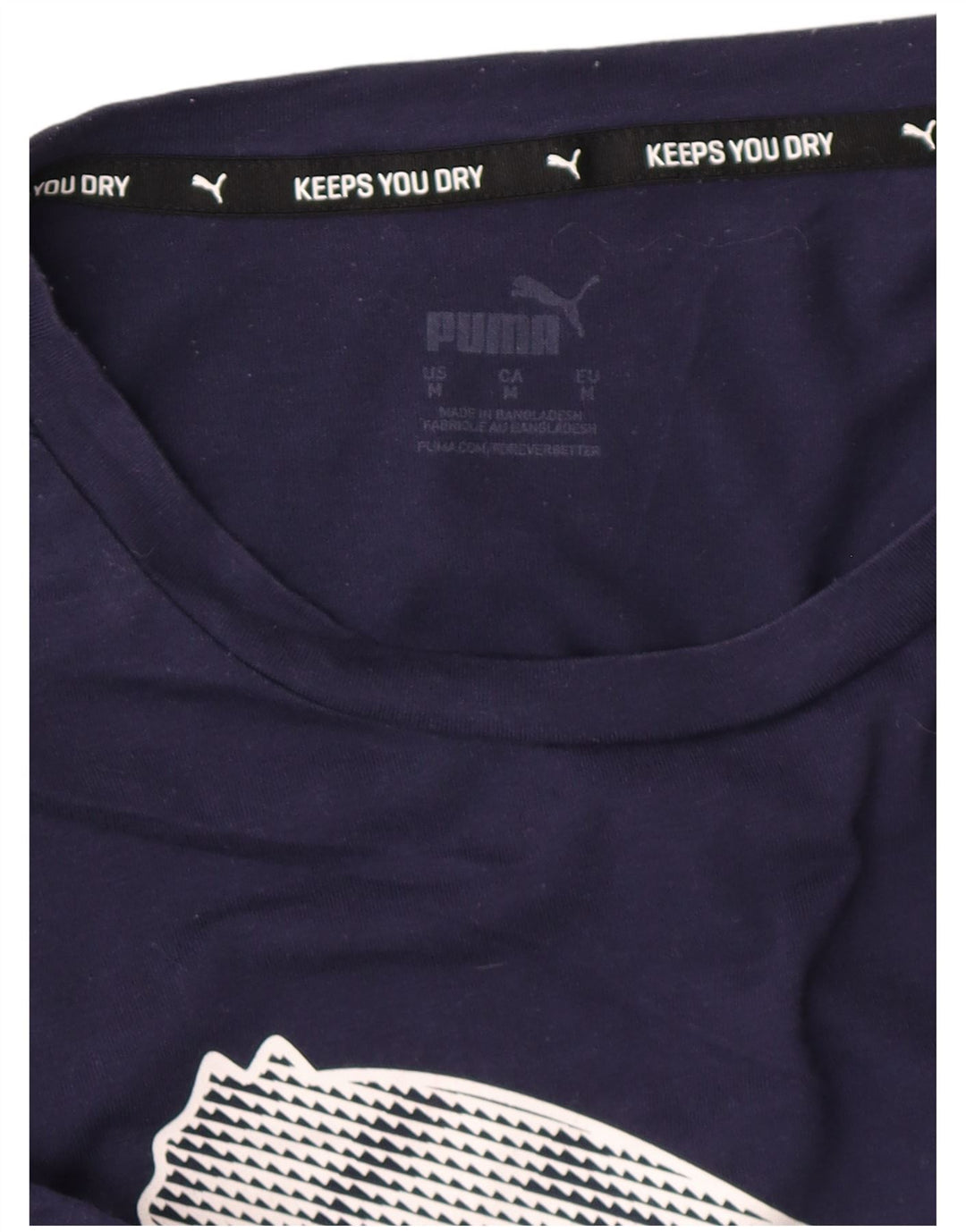 Ανδρικό γραφικό T-Shirt PUMA Top Medium Navy Blue