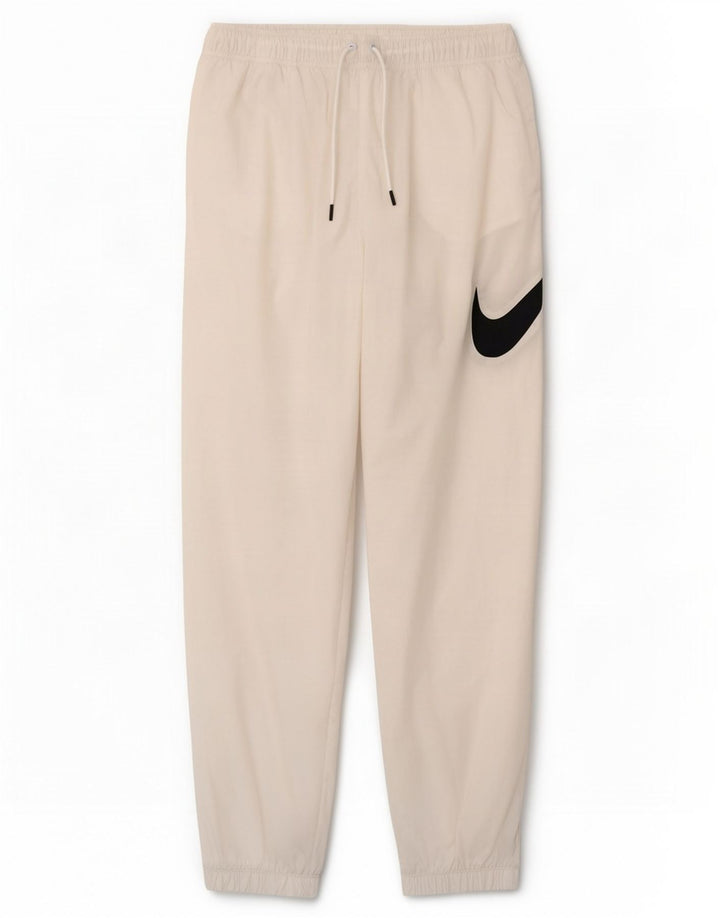 Γυναικεία αθλητική φόρμα γραφικών Nike παντελόνι Joggers UK 12 Medium White