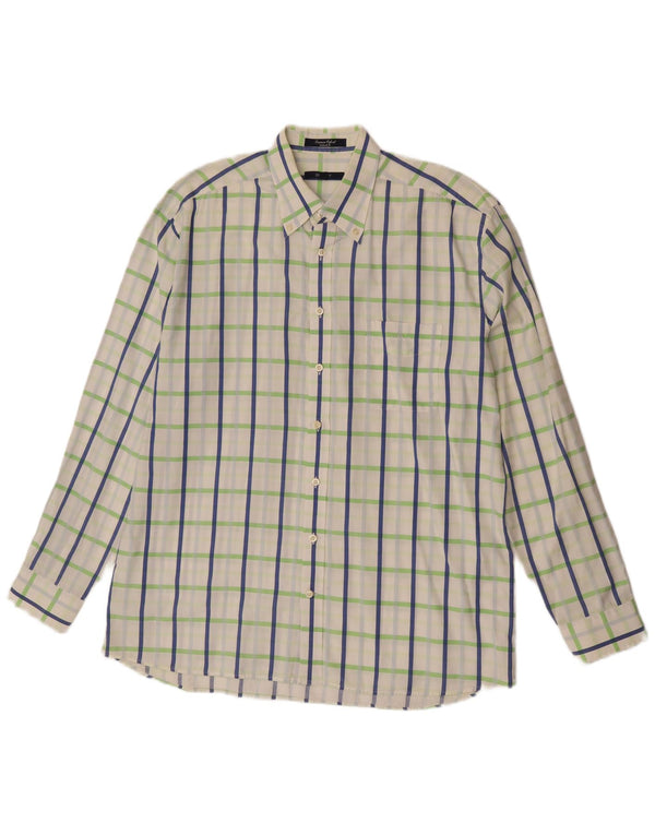 Ανδρικό πουκάμισο GANT Regular Fit XL Λευκό βαμβακερό