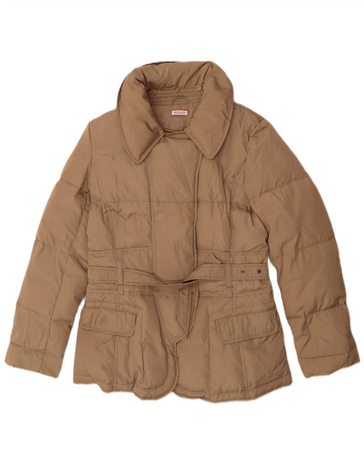 Max & Co. Γυναικείο μπουφάν με επένδυση UK 12 Medium Beige Polyester Classic