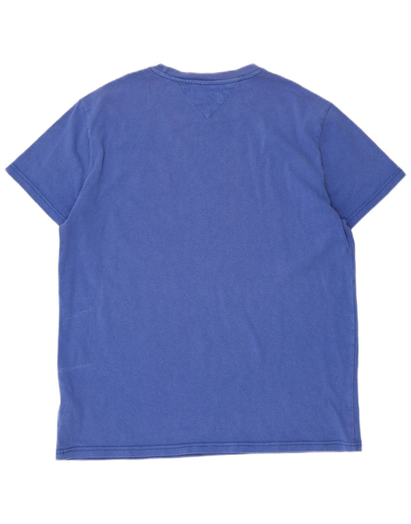 Tommy Hilfiger Ανδρικό T-Shirt Top Large Blue Cotton