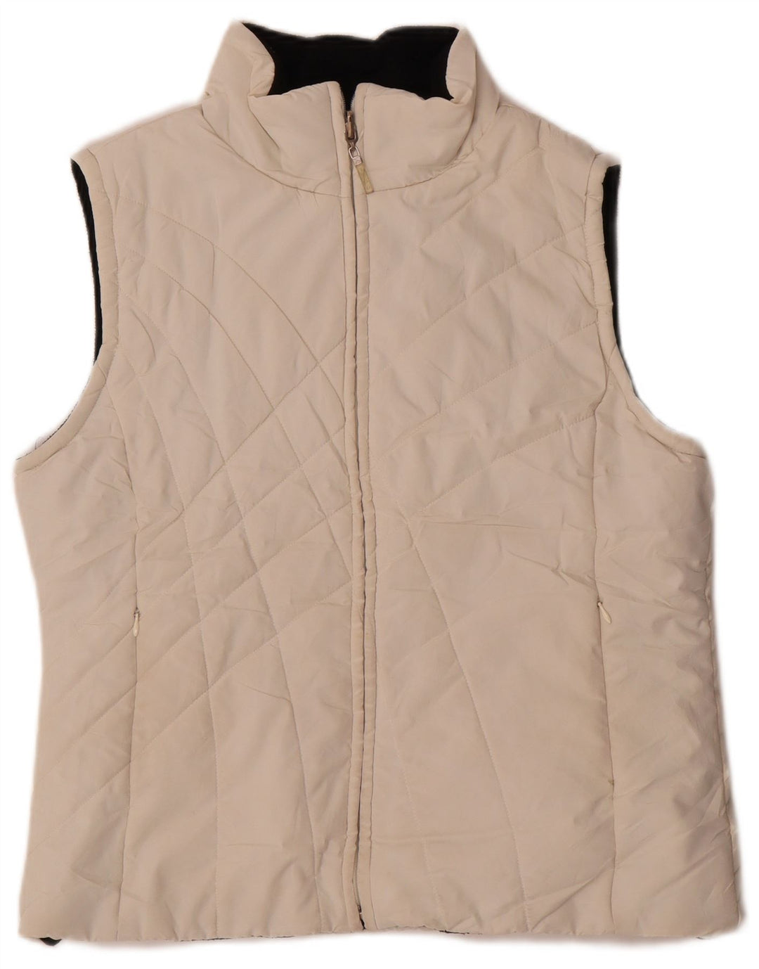 Izod Γυναικεία Reversible Padded Gilet UK 12 Medium White