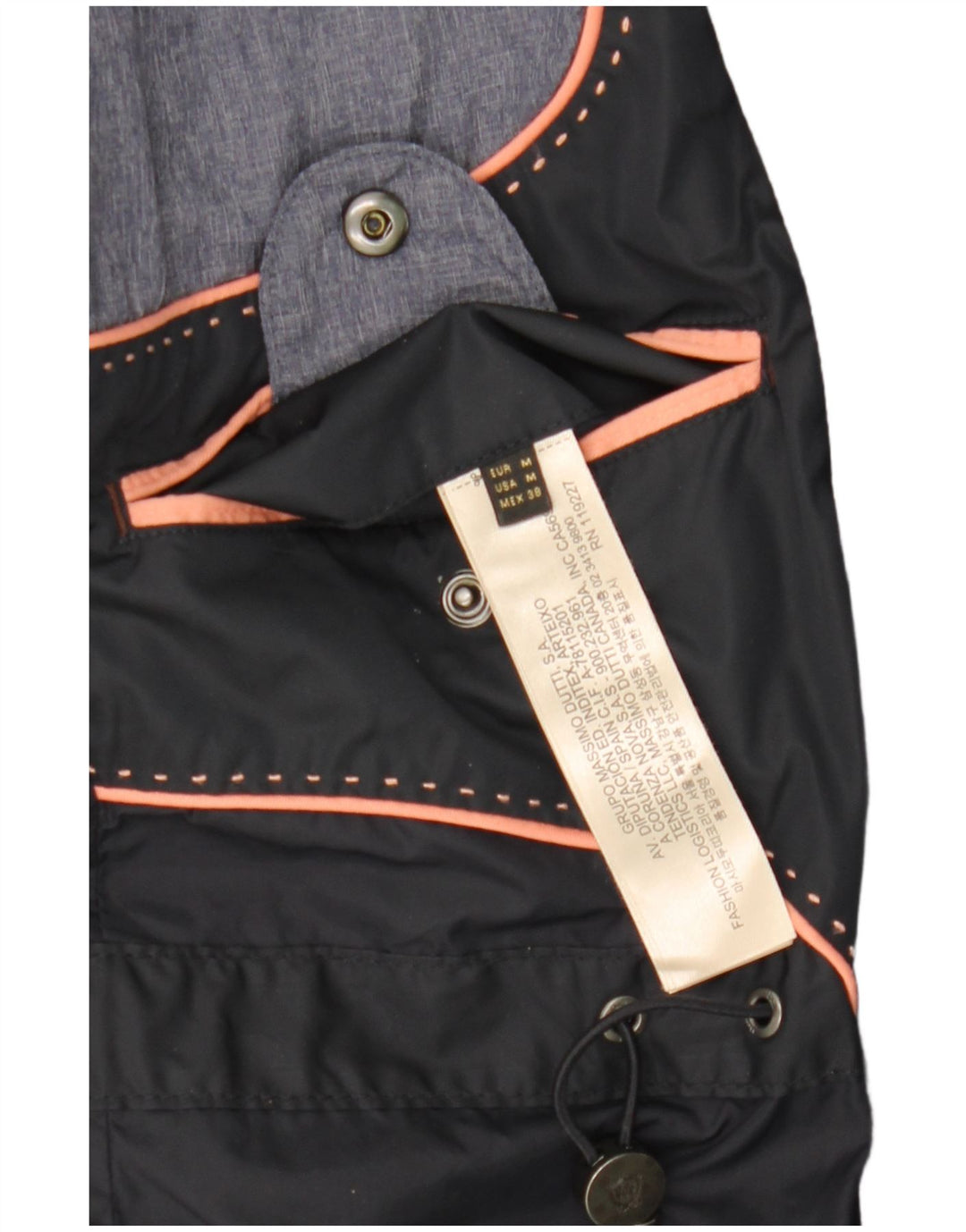 Massimo Dutti Ανδρικό Utility Jacket UK 38 Medium Navy Blue Nylon