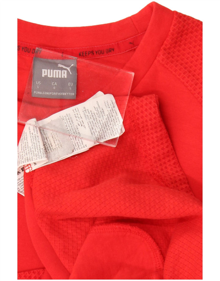 Ανδρικό φούτερ Puma Jumper μεγάλο κόκκινο βαμβακερό