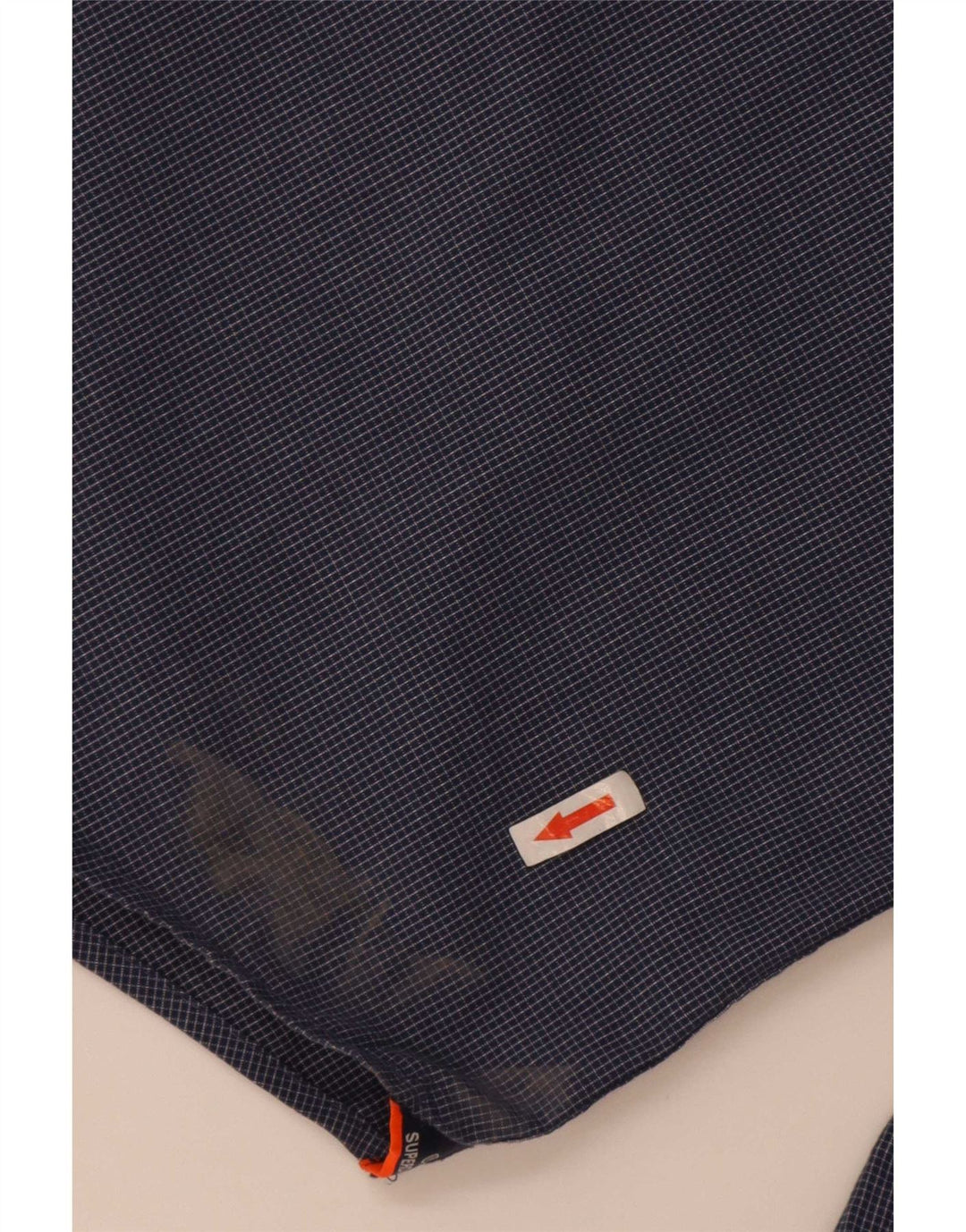 Ανδρικό πουκάμισο κανονικής εφαρμογής Superdry 2XL Blue Check Cotton