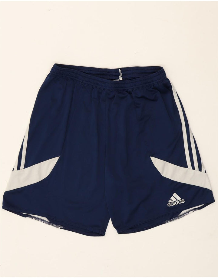 Ανδρικό αθλητικό σορτς Adidas Climalite, μεσαίο μπλε ναυτικό, πολυεστέρας