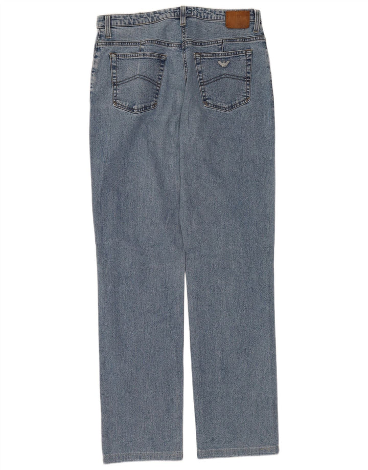Armani Γυναικείο Indigo Straight Jeans W32 L32 Blue Cotton