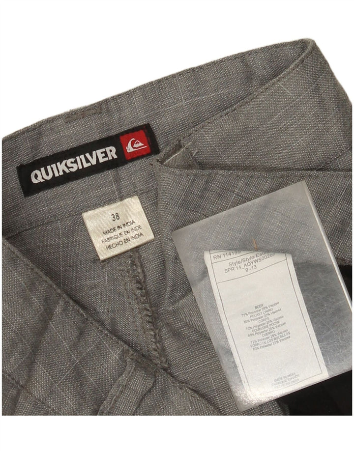 Ανδρικό σορτς Chino Quiksilver W38 XL από πολυεστέρα με γκρι φλύκταινες