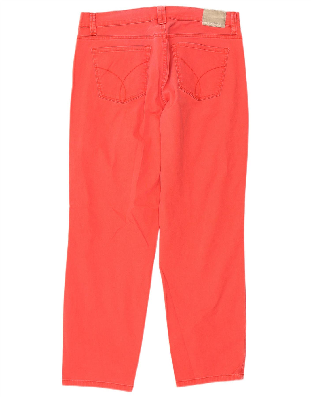 Calvin Klein Γυναικείο Slim Fit Cropped Παντελόνι US 10 Medium W30 L26 Red