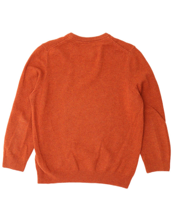 Ανδρικό πουλόβερ Lyle & Scott Loose Fit Crew Neck Jumper Medium Orange
