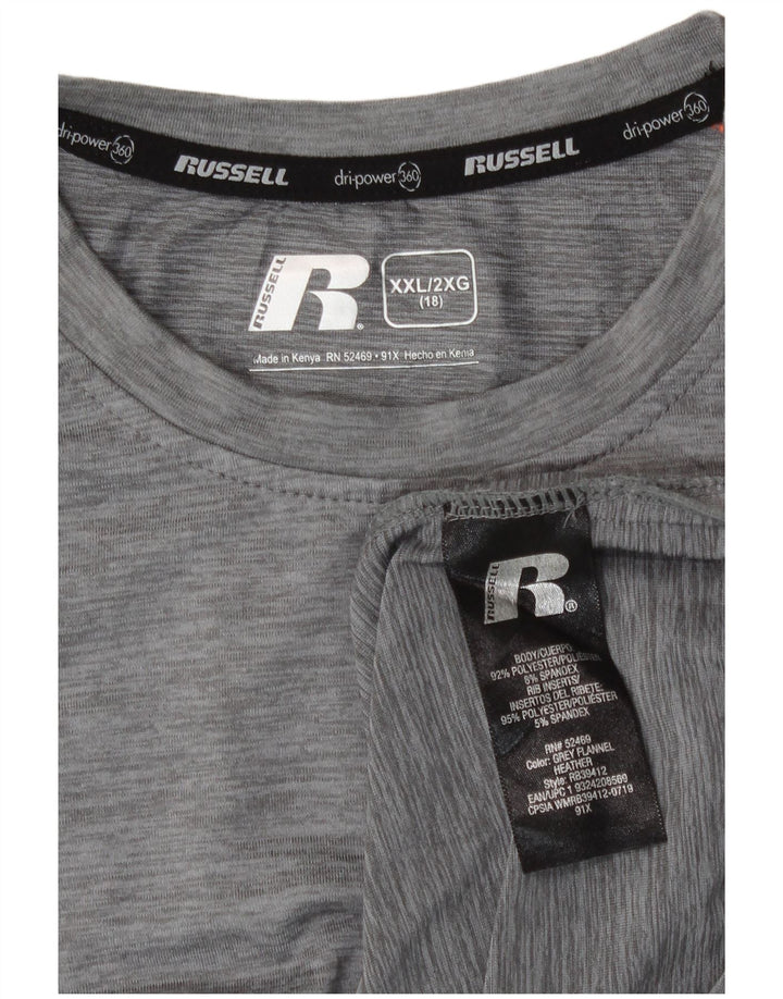Russell Athletic Boys Top μακρυμάνικο 15-16 ετών 2XL Grey Polyester