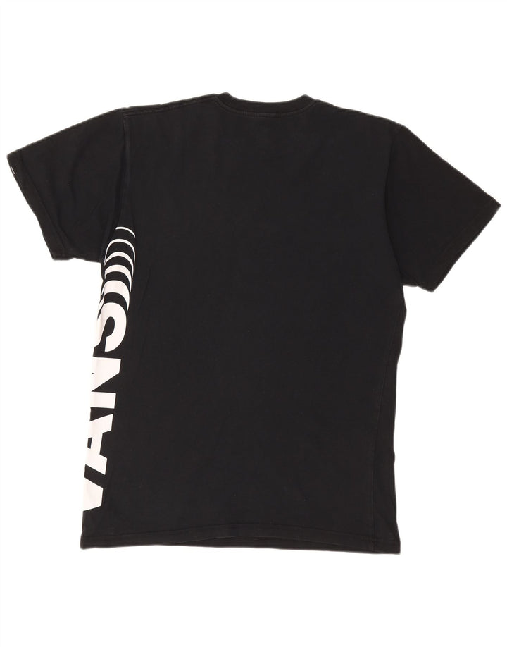 VANS Mens Classic Fit Graphic T-Shirt Top Medium Black Cotton