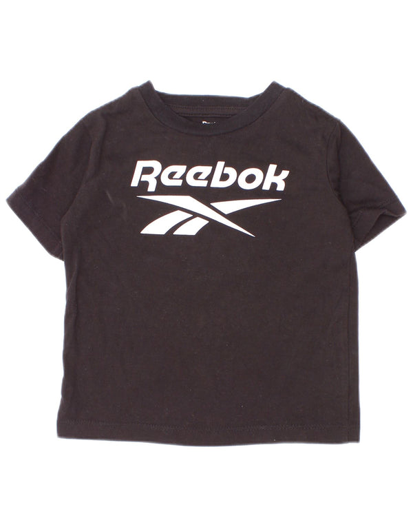 Reebok Baby Boys Graphic T-Shirt Top 12-18 μηνών Μαύρο βαμβακερό