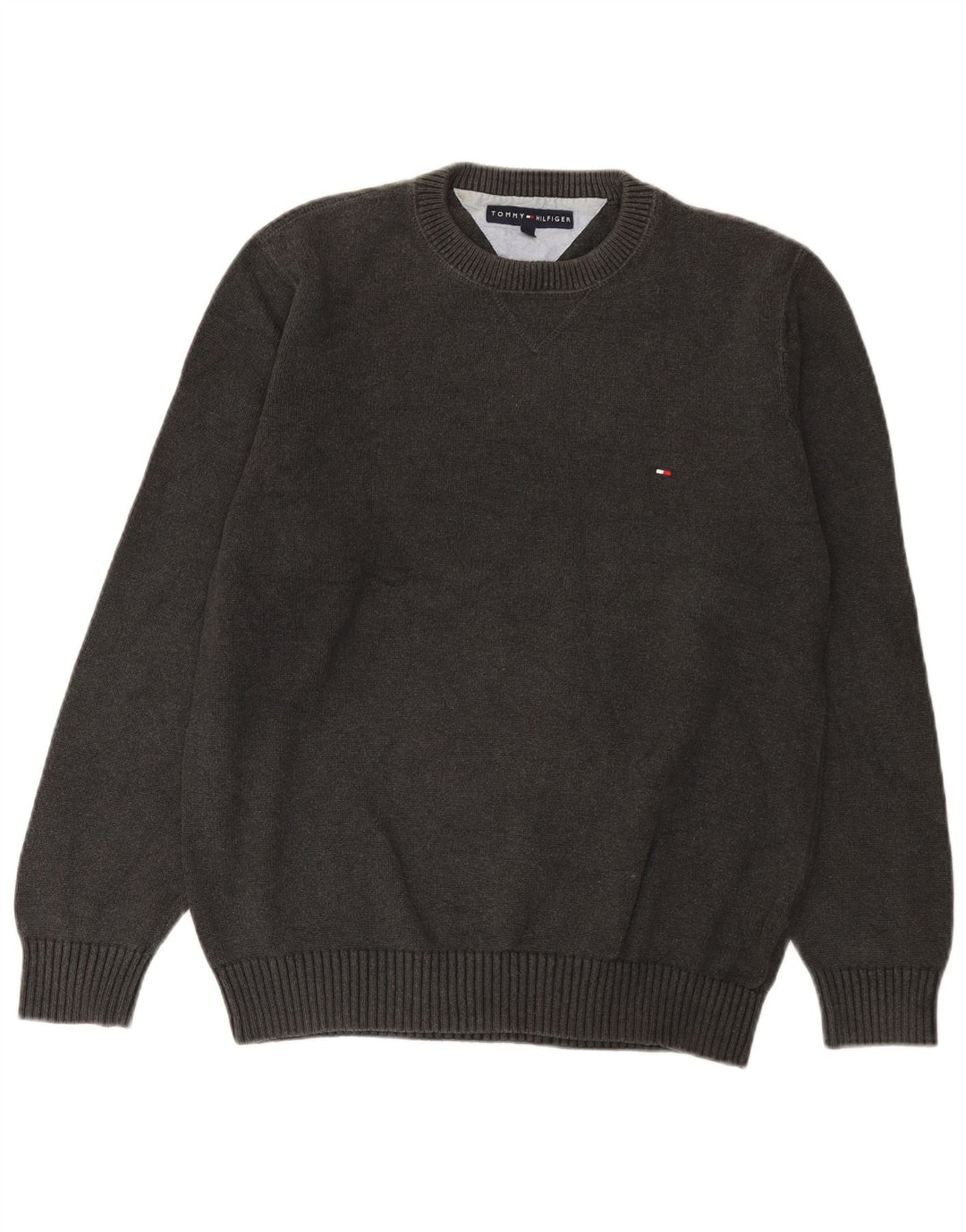 Ανδρικό πουλόβερ με λαιμόκοψη Tommy Hilfiger, μεσαίο βαμβακερό