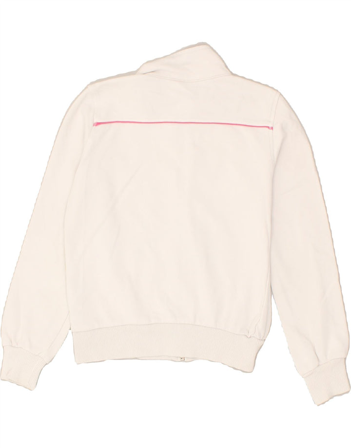CHAMPION Girls Graphic Tracksuit Top Jacket 7-8 Years Small White Cotton | Vintage Champion | Thrift | Second-Hand Champion | Used Clothing | Messina Hembry 
