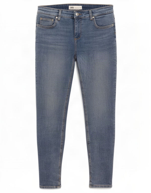 Zara Γυναικείο Skinny Jeans EU 38 Small W28 L28 Blue Cotton
