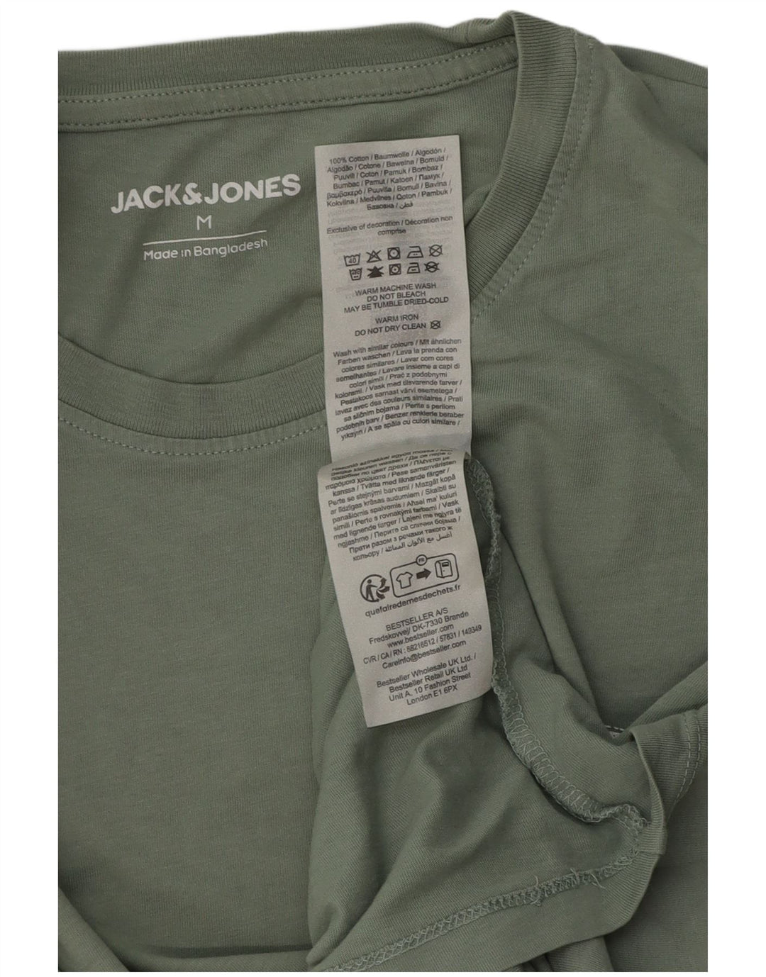 Jack & Jones Ανδρικό T-Shirt Top Μεσαίο πράσινο βαμβακερό
