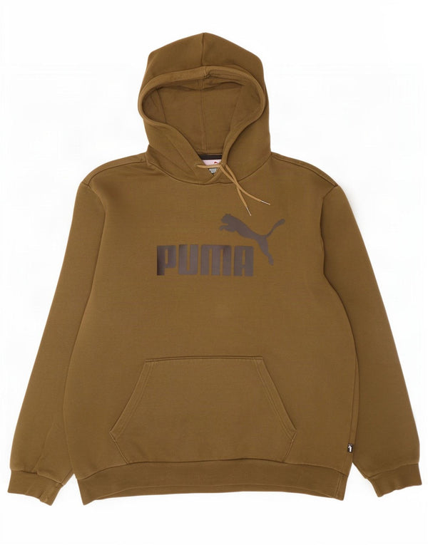Ανδρικά γραφικά κουκούλα Puma Μεγάλο χακί βαμβακερό