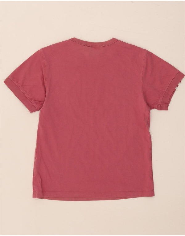 Adidas Γυναικείο T-Shirt Top UK 10 Small Pink Βαμβακερό