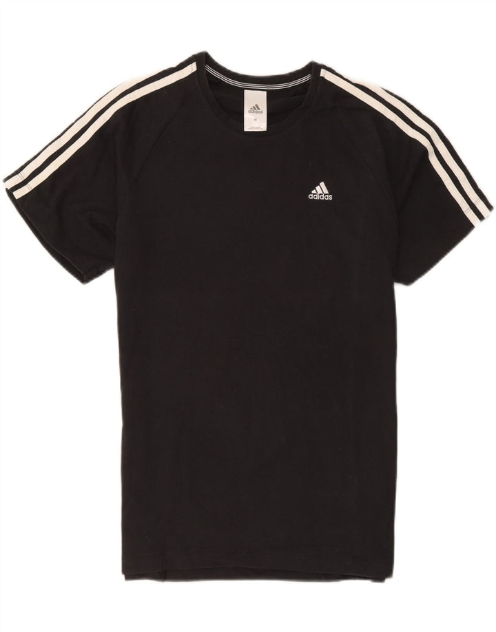 Ανδρικό T-Shirt Climalite Adidas Top Μεσαίο μαύρο βαμβακερό