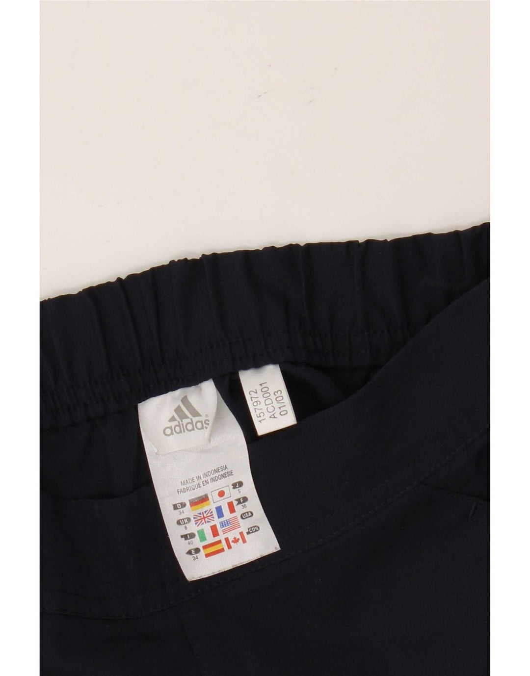 Γυναικείο αθλητικό σορτς Adidas UK 8 Small Navy Blue Polyester