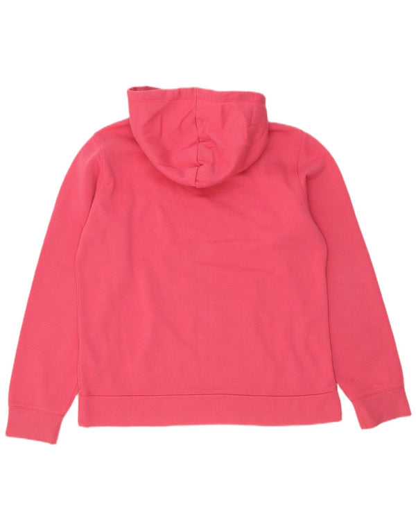 Champion Womens Graphic Hoodie Jumper UK 18 XL Pink Cotton